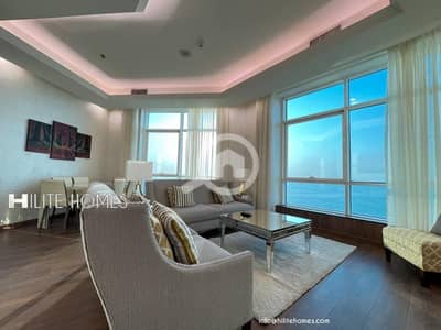 2 Bedroom Flat for Rent in Sharq, Kuwait City - Luxury two bedroom fully furnished apartment for rent in Sharq.