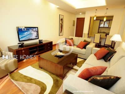 1 Bedroom Apartment for Rent in Al Jabriya, Kuwait City - fully furnished and serviced 1 bedroom apartments in Jabriya