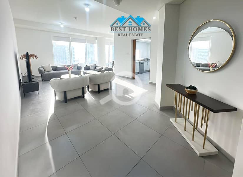 Modern Style Three Bedrooms Apartments Full Sea View in Kuwait City