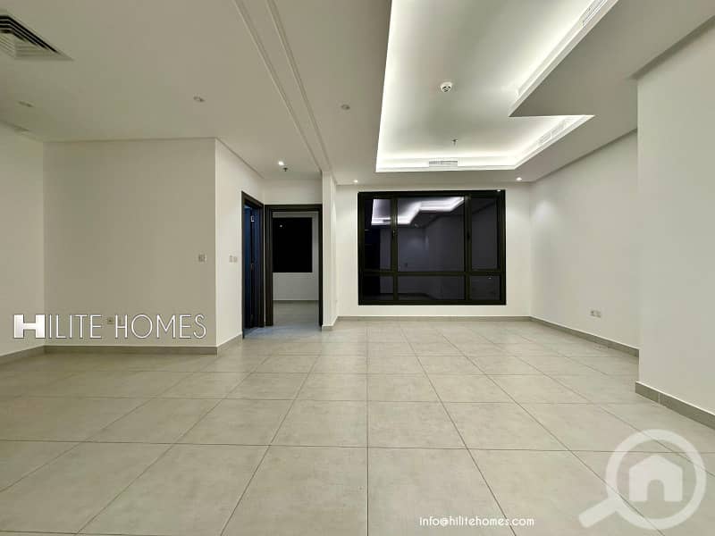 Two bedroom Sea view and city view apartment for rent in Salmiya