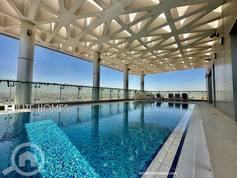 Modern One bedroom apartment for rent in salmiya