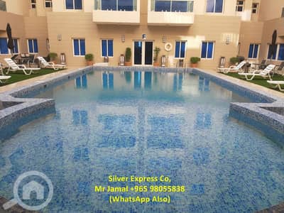 شقة 2 غرفة نوم للايجار في المنقف، مدينة الكويت - Furnished 2 Master Bedroom Duplex Villa Flat in Mangaf.