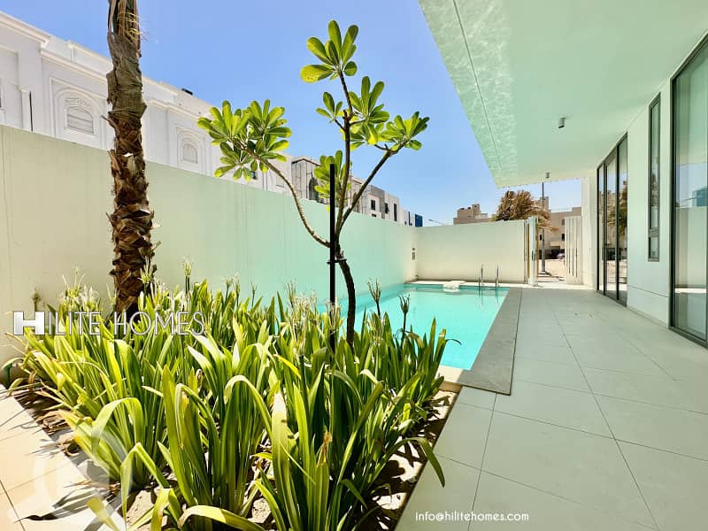 Modern New Five Bedroom Ground Floor with Private Pool in Al-Massayel