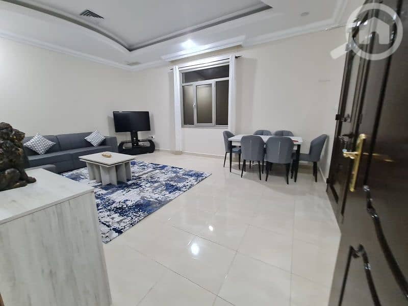 شقة مفروشة أرضية في الفنطاس وافدين بس gf furnished apartment in Fintas