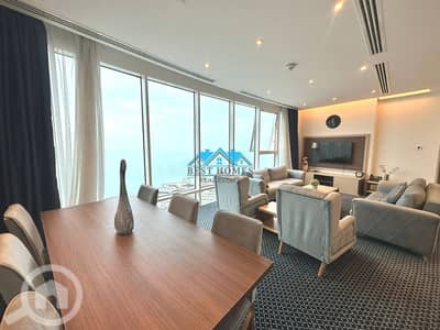 2 Bedroom Apartment for Rent in Al Salmiya, Kuwait City - Modern 2 Bedrooms Fully Furnished Sea View Apartment in Salmiya