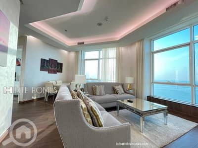شقة 1 غرفة نوم للايجار في الشرق، مدينة الكويت - Luxury two bedroom apartment for rent in Sharq