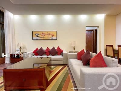 فلیٹ 1 غرفة نوم للايجار في بنيد القار، مدينة الكويت - luxury 1 Bedroom Serviced Apartment For Rent in Bneid Al Qar