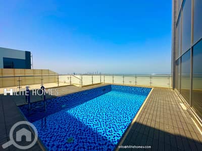فلیٹ 5 غرف نوم للايجار في السالمية، مدينة الكويت - Penthouse with Pool in Salmiya