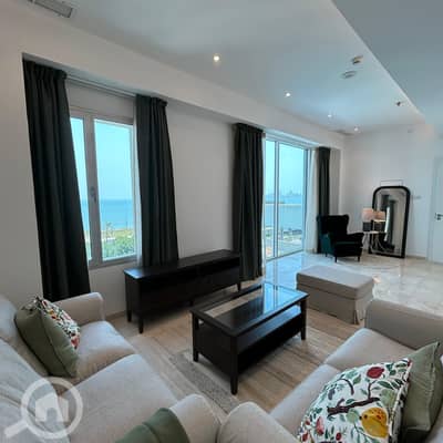 شقة 3 غرف نوم للايجار في الشعب البحري، مدينة الكويت - Furnished duplex with a sea view for rent in Al Shaab Al Bahri